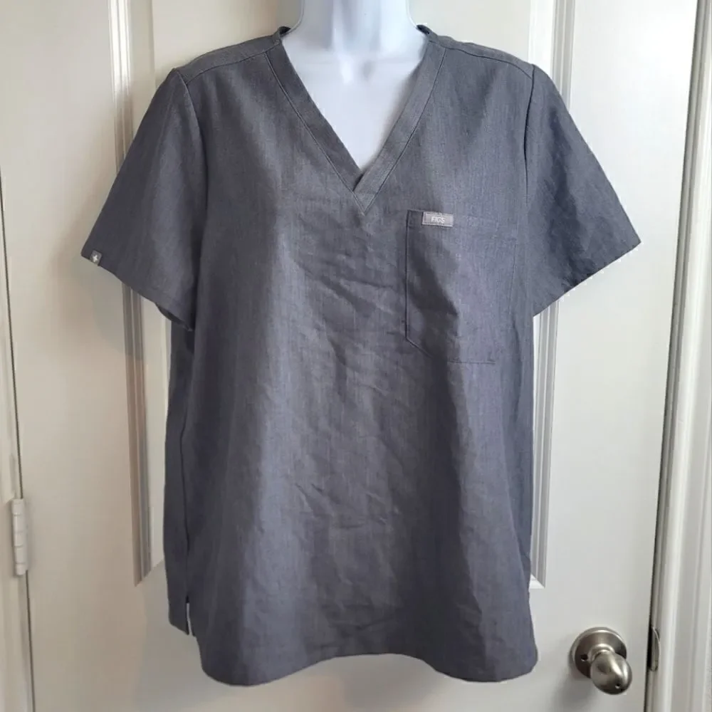 FIGS Technical Collection Vneck Top - Picture 1 of 6